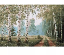 Пътека в гората - Рисуване по номера